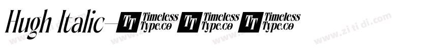 Hugh Italic字体转换